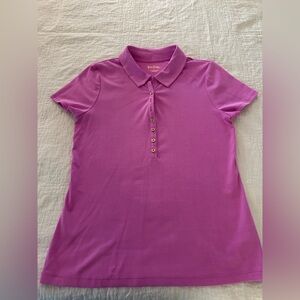 Lilly Pulitzer Pink Button Down Polo Shirt